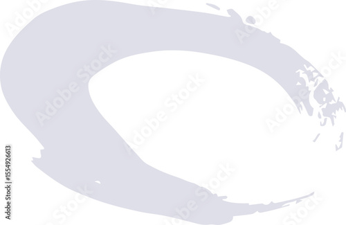 Abstract Circle paint draw. white paint isolated on white background. SVG. 