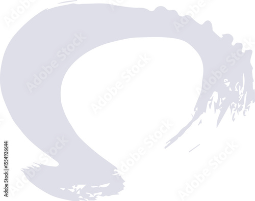 Abstract Circle paint draw. white paint isolated on white background. SVG. 