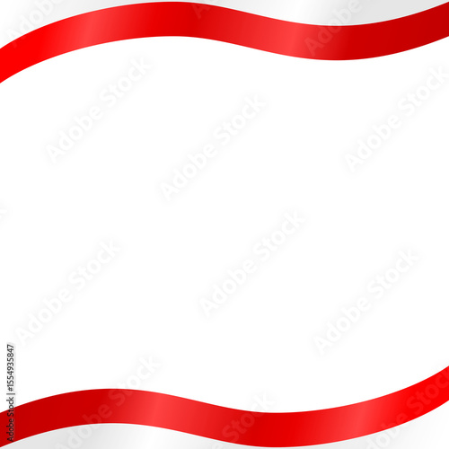 Free Download Indonesia Flag Frame Ribbon Corner Border Illustration - GFXLoad