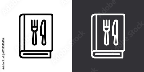 Outline icon of recipe book
