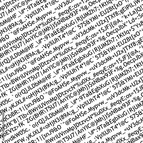 Random character pattern from computer keyboard