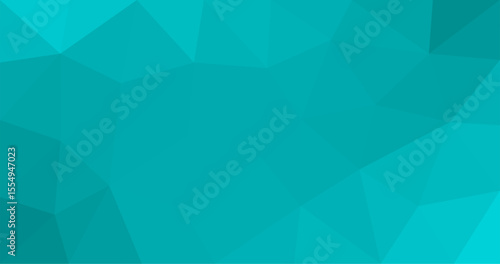 Teal abstract Triangle background Geometric with gradient illustration Low Polygon Design