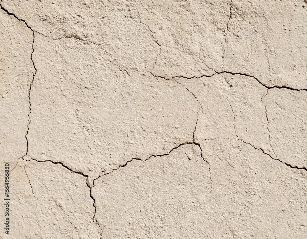 Obraz premium Wall texture with rough plaster patches and tool marks, captured under soft studio