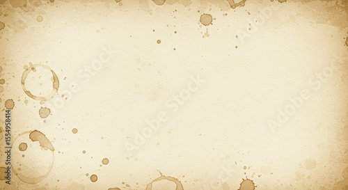 Aged Vintage Paper Texture Background with Subtle Stains - Retro Design Templat