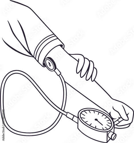 Here's a concise description:

Hand drawn vector illustration of an isolated black and white pencil and pen drawing tool icon