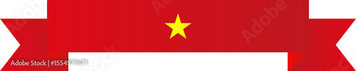 Vietnam Flag Frame Ribbon Corner Border Illustration
