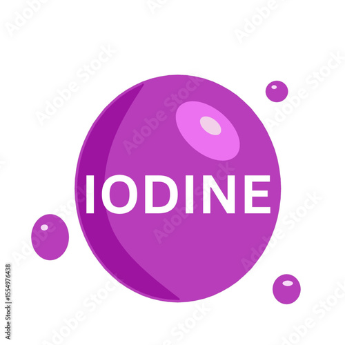 iodine molecule representation rd color substance  molecule compound .eps