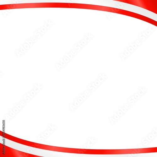 Austrian Flag Frame Ribbon Corner Border Illustration