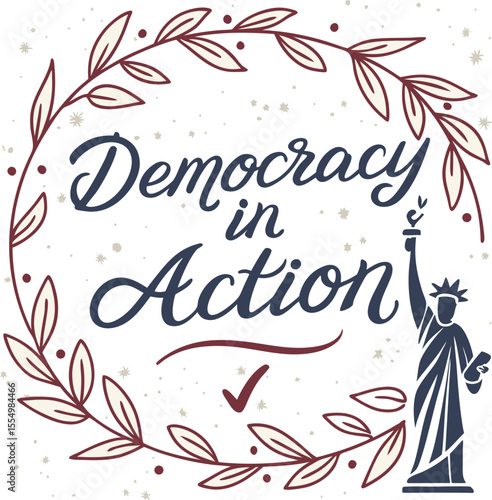 Election Day Typography Design for Political Campaign Graphics. Bold Election Day Lettering for Voting and Civic Engagement Themes. Hand Drawn Election Day Typography for November Awareness Projects