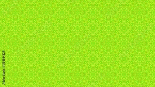 Vibrant Green Kaleidoscope Pattern: An Abstract Animated Background for Creative Projects