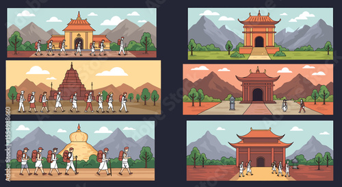 Pilgrims Journey: Asian Temples and Mountain Scenery