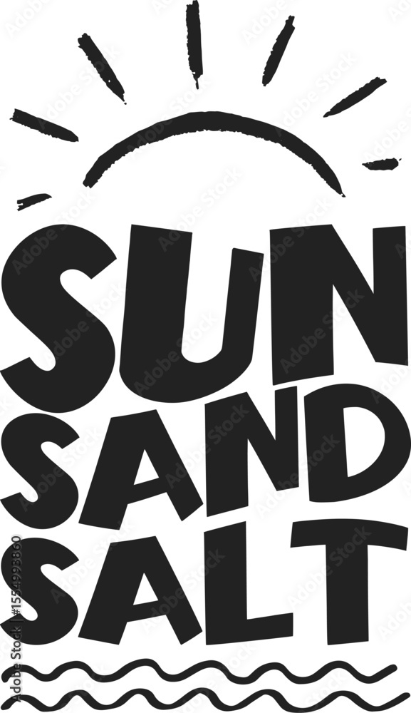 Obraz premium sun sand salt