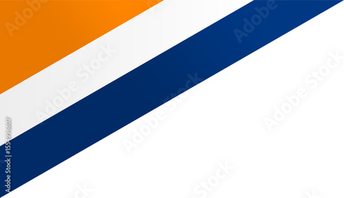 South Africa Flag Ribbon Corner Border Illustration