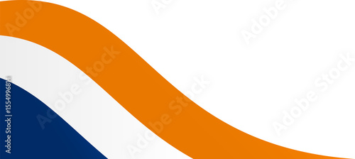 South Africa Flag Ribbon Corner Border Illustration