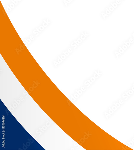 South Africa Flag Ribbon Corner Border Illustration