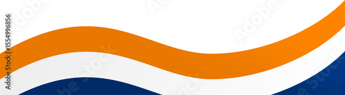 South Africa Flag Ribbon Corner Border Illustration