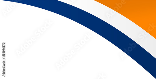 South Africa Flag Ribbon Corner Border Illustration