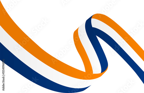 South Africa Flag Ribbon Corner Border Illustration