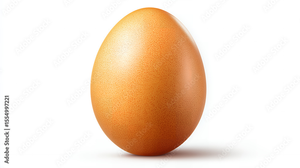 Chicken Egg on White Background Chicken Egg on White Background