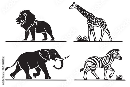 set of zebras
