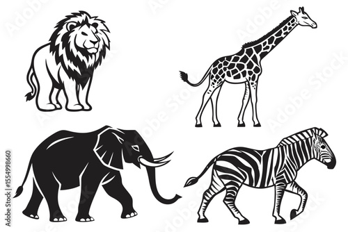set of zebras