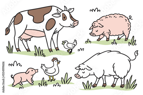 farm animals set