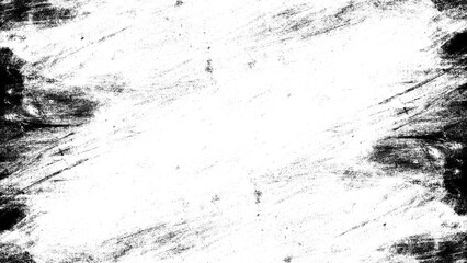 Abstract black and white grunge texture with border.
