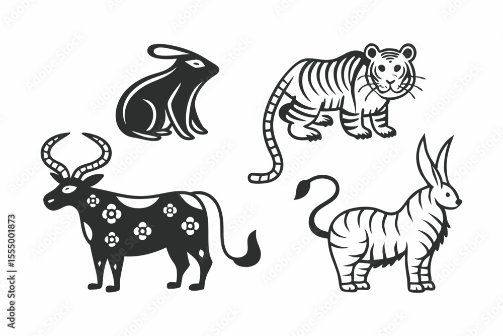 Naklejka premium zebra