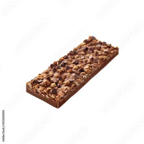 Delicious Chocolate Covered Granola Bar with Chocolate Chips