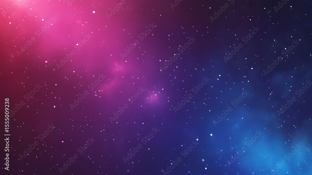 Fototapeta premium Abstract universe background with starfield, nebula and colorful cosmic clouds