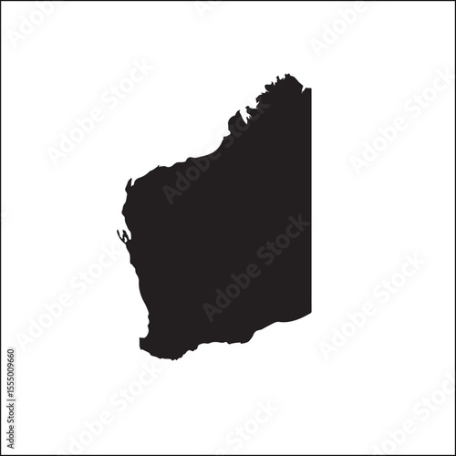 Western Australia State Map Vector Icon