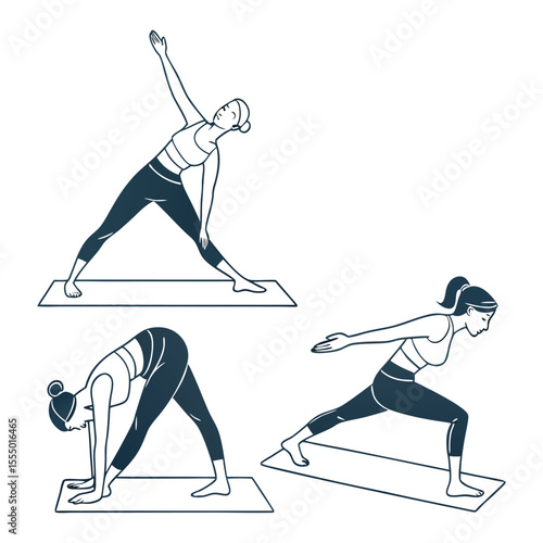 Yoga Poses  Trikonasana Variations for Flexibility and Strength
