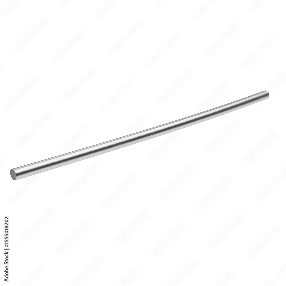 A sleek, metallic rod lying on a smooth surface, showcasing its reflective quality and minimalism A sleek, metallic rod lying on a smooth surface, showcasing its reflective quality and minimalism