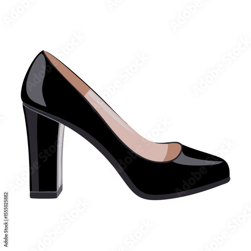 black high heels