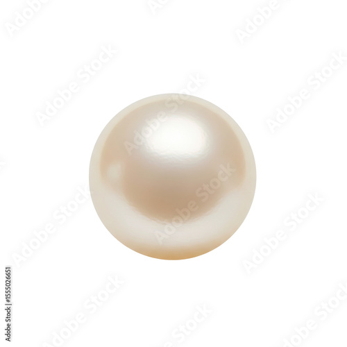 A single lustrous pearl resting on a smooth surface, highlighting its natural beauty and sheen