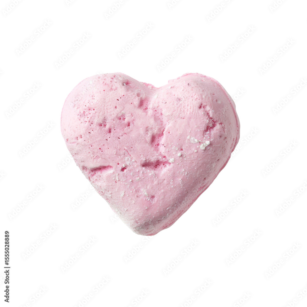 Fototapeta premium Pink Heart-Shaped Marshmallow Candy