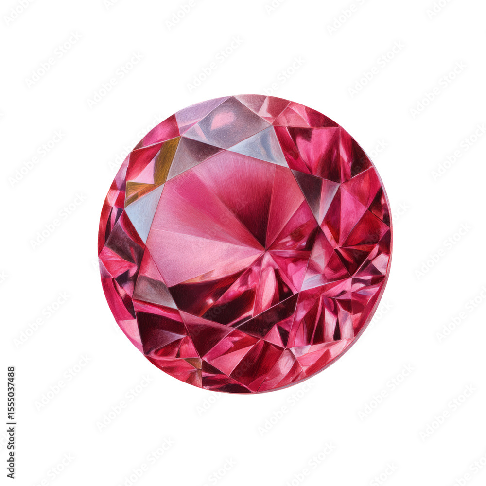 Shimmering pink ruby gemstone transparent background high-quality image luxurious feel vibrant colors Shimmering pink ruby gemstone transparent background high-quality image luxurious feel vibrant colors