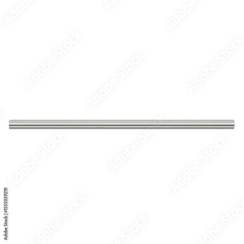 Long, sleek metal bar resting on a clean surface, ideal for industrial or design applications