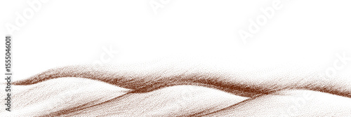  Chocolate and coffee powder, scattered cocoa on a light background. Particles of earth and dust. Brown sand texture.Top view of the cake.
