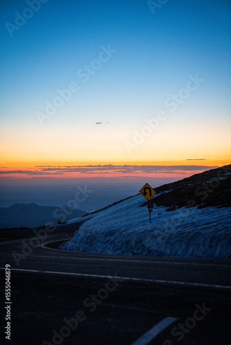 Fotografi sunrise on pikes peak