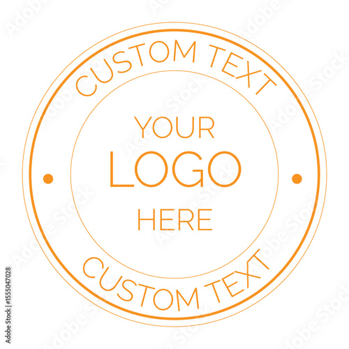 Vintage Round Stamp Logo Design Vector Badge Template