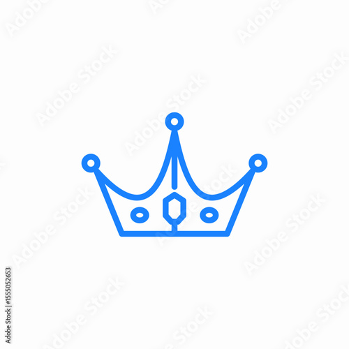 royal king crown icon sign vector