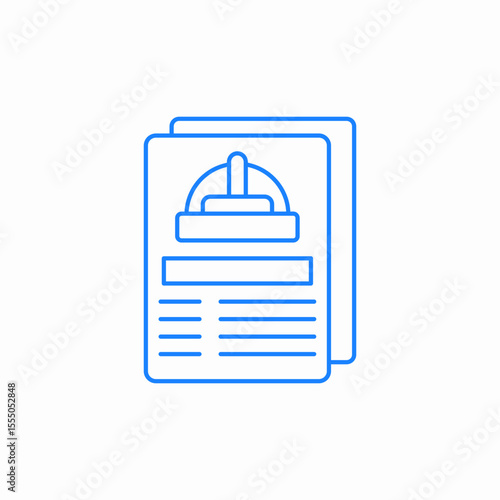 safety instructions icon sign vector