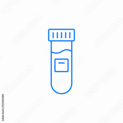 sample tube lab icon sign vector