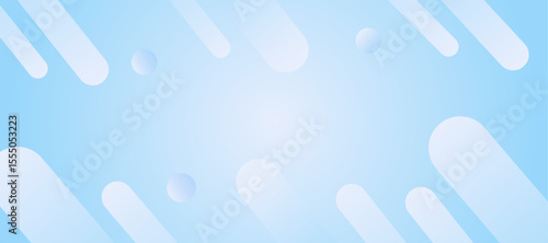 Abstract light blue circle geometric background, trendy gradients. Modern technology design vector illustration