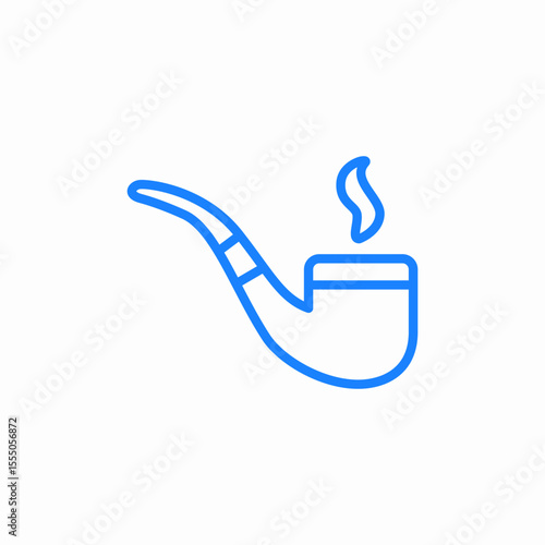smoking pipe icon sign vector
