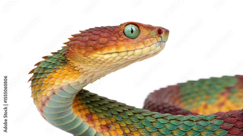 Fototapeta premium Snake, isolated transparent background