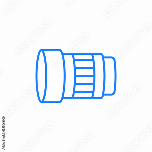 telescope on tripod icon sign vector