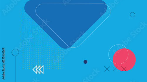 Geometric Digital Triangle Background