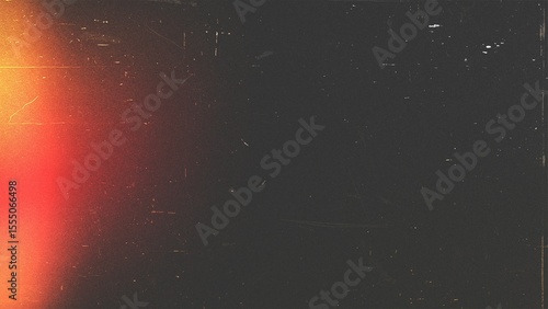 Vintage light leak overlay with dust and scratches texture for photo editing and graphic design